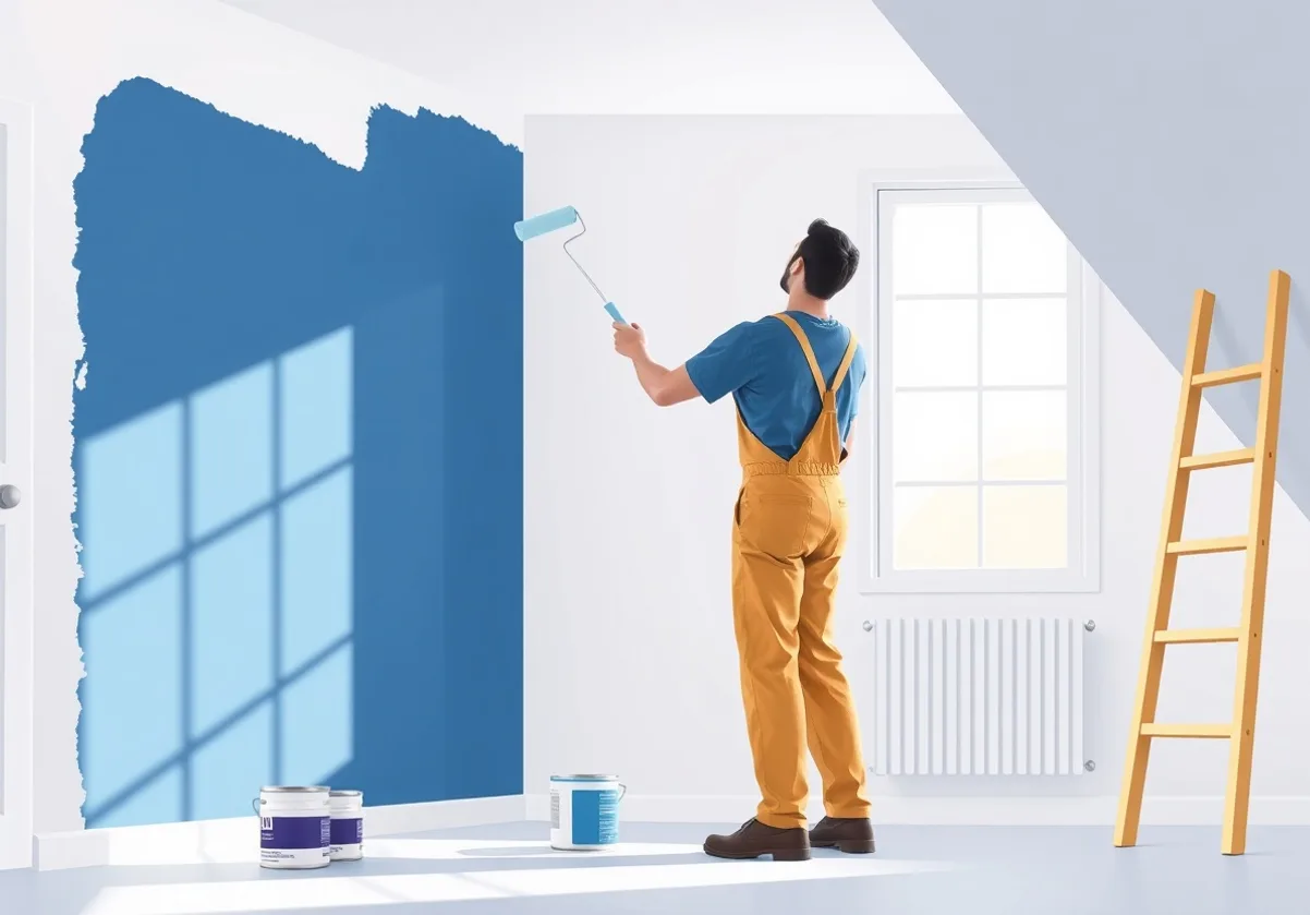 Peintre Roquebrune-Cap-Martin 06190 en intervention sur un chantier