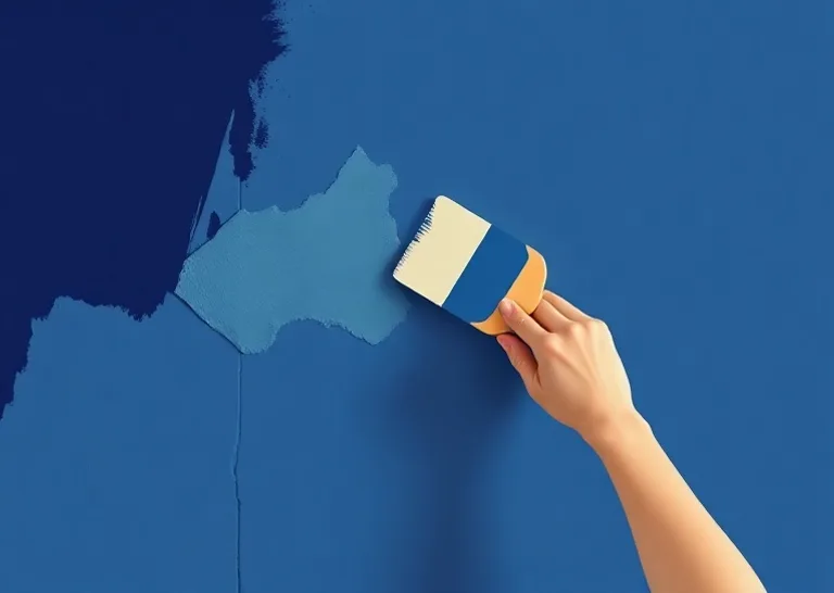Ponçage et rebouchage des fissures avant mise en peinture